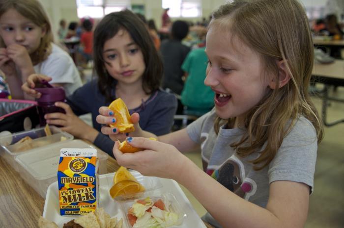 Children school lunch: photo by Amanda Mills