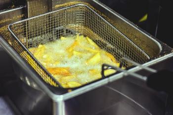 Frying oil and chips